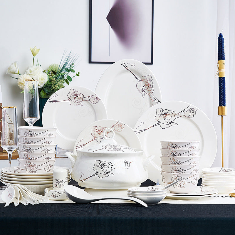 Ensemble de bols et d'assiettes en céramique