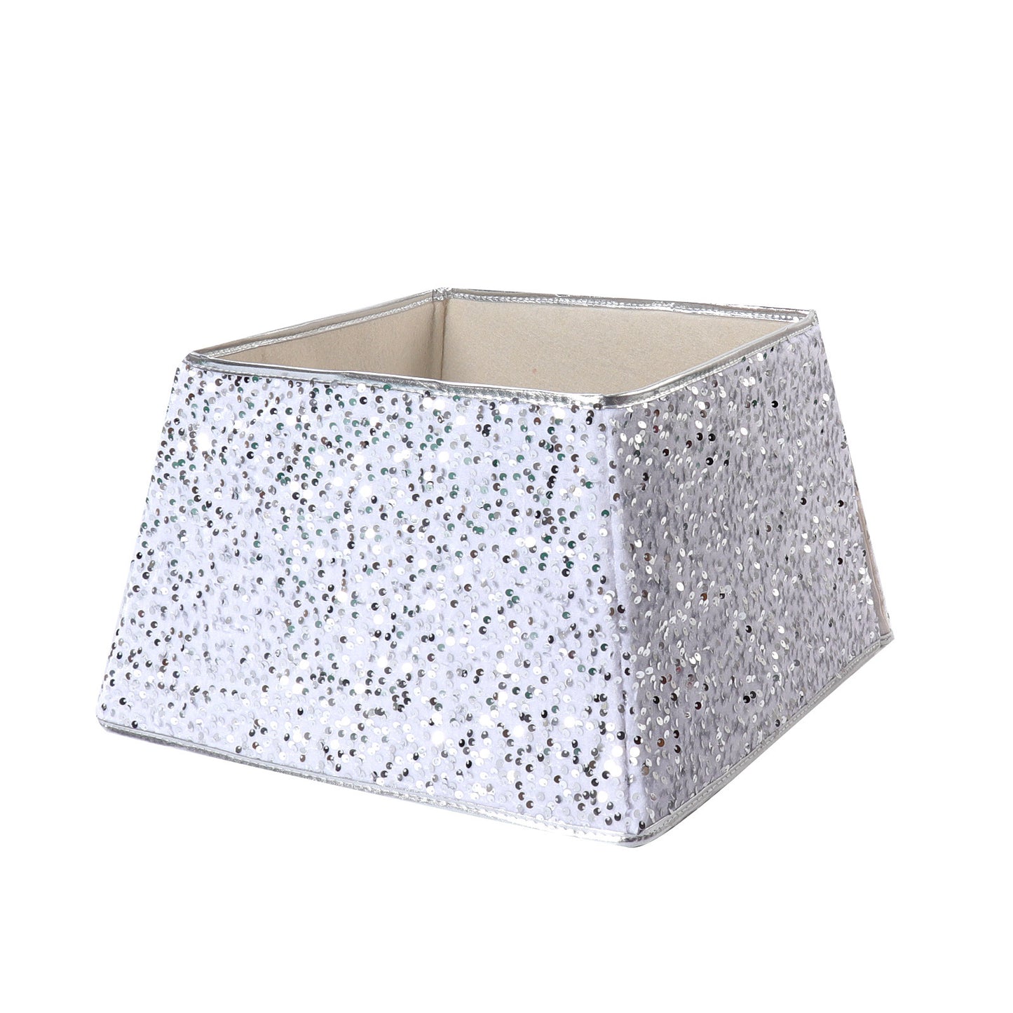 Gonna per albero di Natale – Tessuto con paillettes