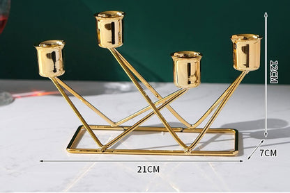 Ornamenti portacandele in ferro