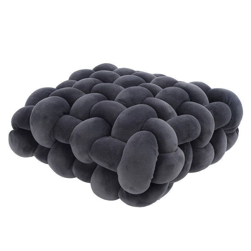 Cuscino peluche gomitolo quadrato