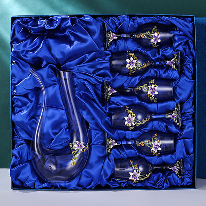 Crystal Goblet with Flower