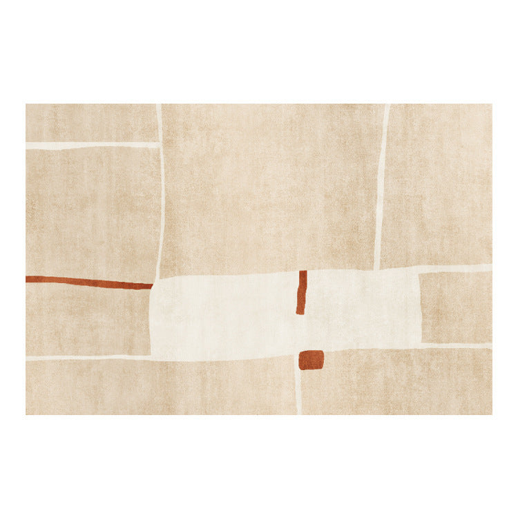 Tappeto a pelo corto stile astratto