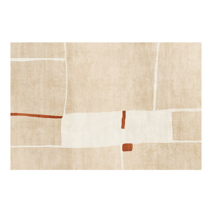 Tappeto a pelo corto stile astratto