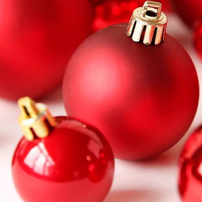 Decorazioni Natalizie-Sfere Rosse per Albero di Natale