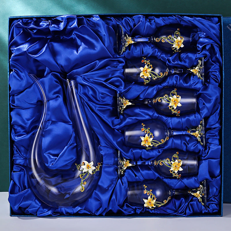 Crystal Goblet with Flower