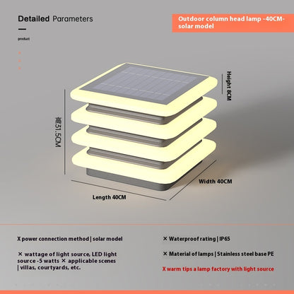 Lampe solaire d'extérieur étanche