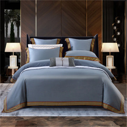 Set 4 pezzi da letto in cotone