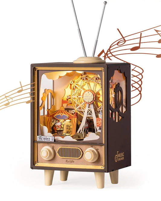 Puzzle en bois 3D Musique TV