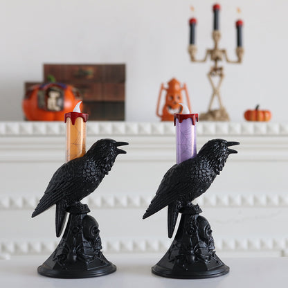 Halloween Crow Lantern Festival Decoration Props Candlestick Ornaments