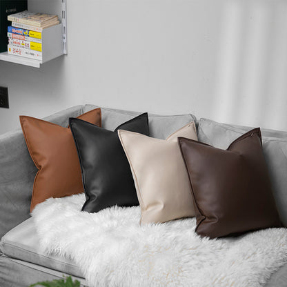 Leather pillowcase