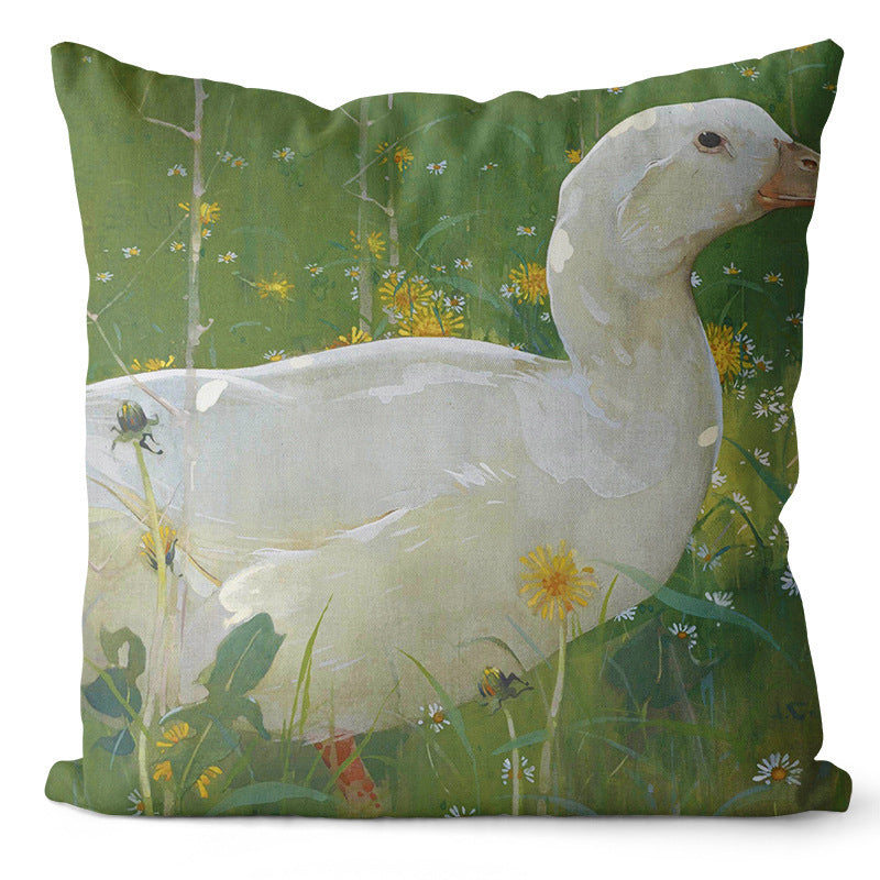 Coussin élégant de style paysage