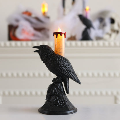 Halloween Crow Lantern Festival Decoration Props Candlestick Ornaments