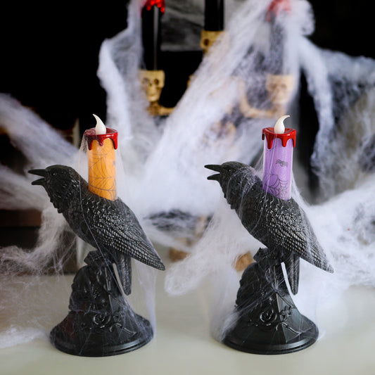 Halloween Crow Lantern Festival Decoration Props Candlestick Ornaments