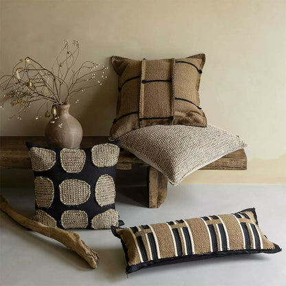 Linen and cotton cushion