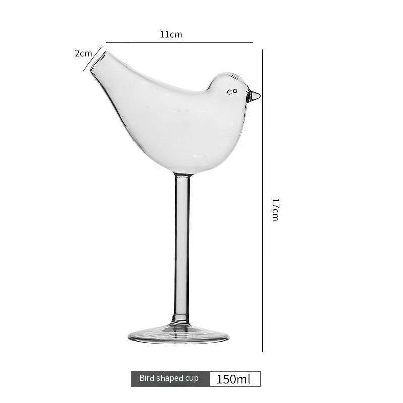 Bicchiere da Cocktail a Forma di Uccello e Cigno