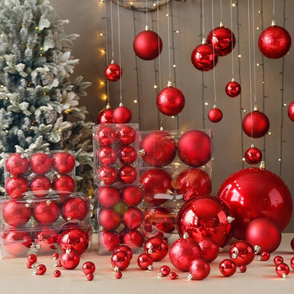 Decorazioni Natalizie-Sfere Rosse per Albero di Natale