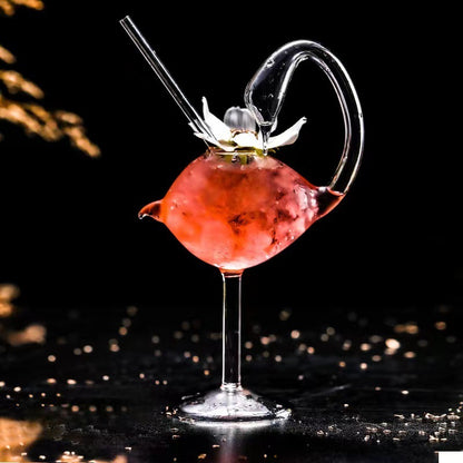 Bicchiere da Cocktail a Forma di Uccello e Cigno