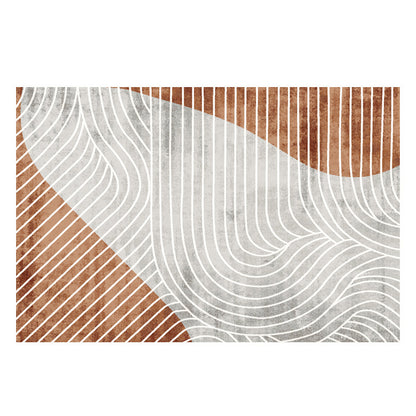 Tappeto a pelo corto stile astratto