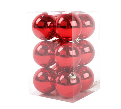 Decorazioni Natalizie-Sfere Rosse per Albero di Natale