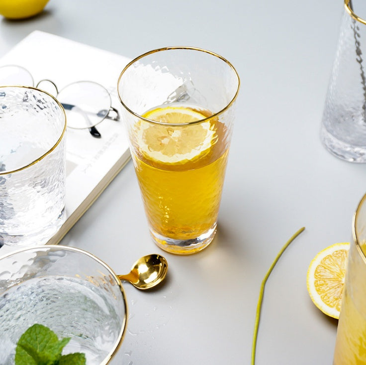 Bicchiere con Bordo Oro