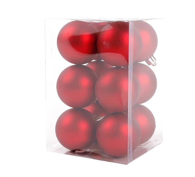 Decorazioni Natalizie-Sfere Rosse per Albero di Natale