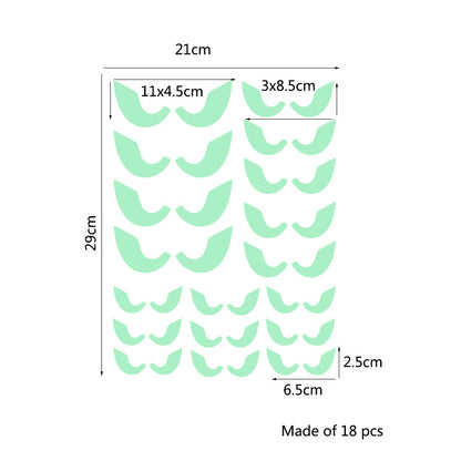 Decorazione di Halloween – Adesivi murali fluorescenti a tema horror