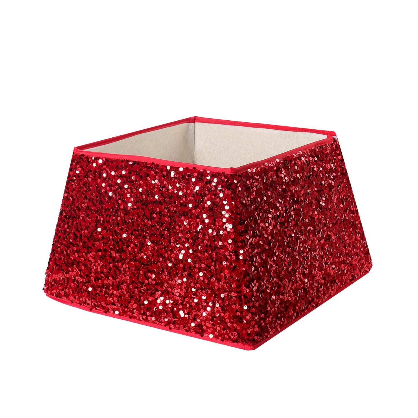 Gonna per albero di Natale – Tessuto con paillettes