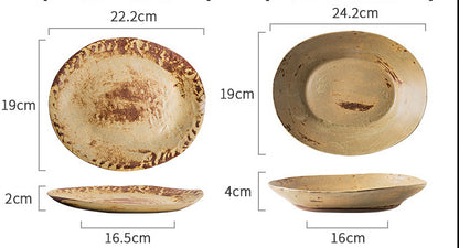 Piatto in ceramica retrò