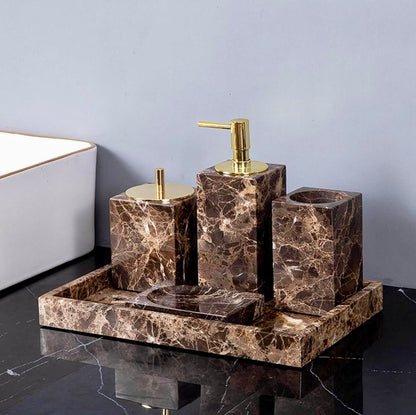 Accessori bagno in marmo