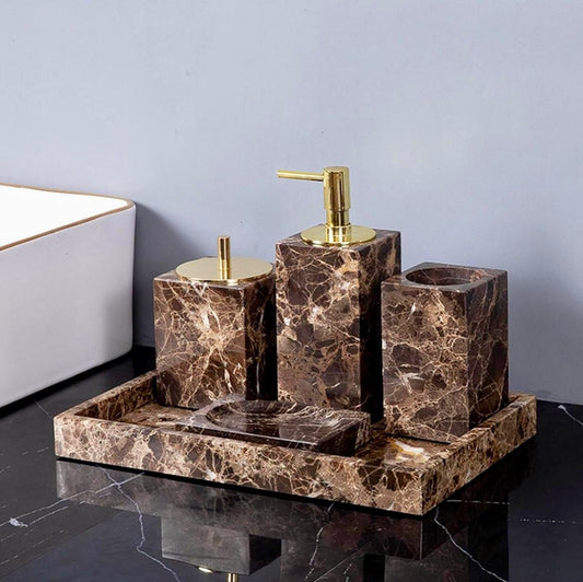 Accessori bagno in marmo