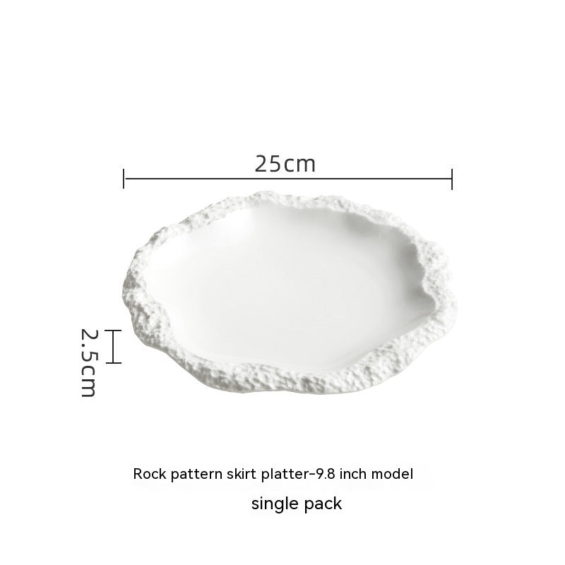 Piatto creativo in porcellana