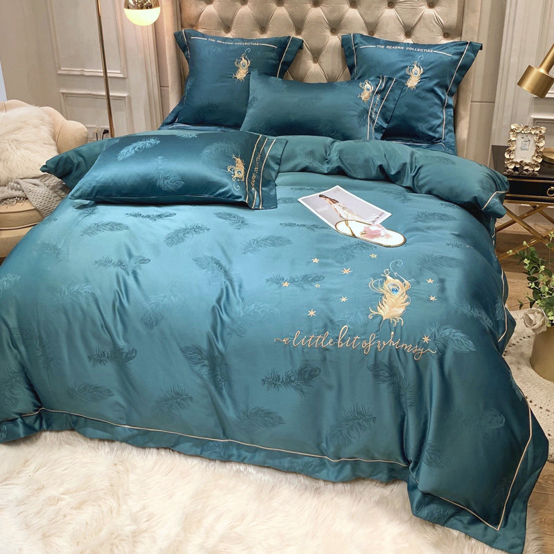 Set 4 pezzi da letto in cotone