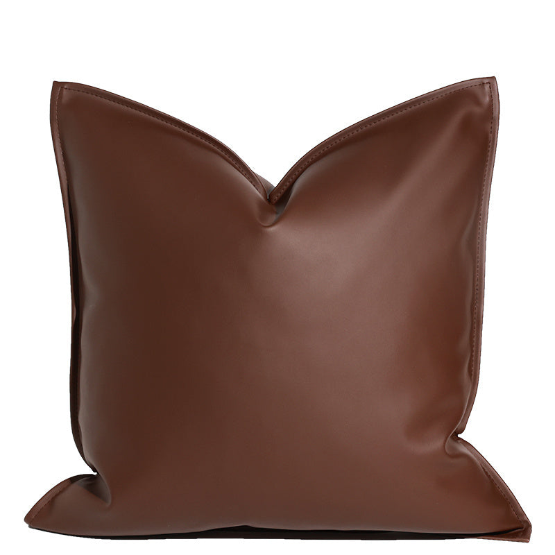 Leather pillowcase