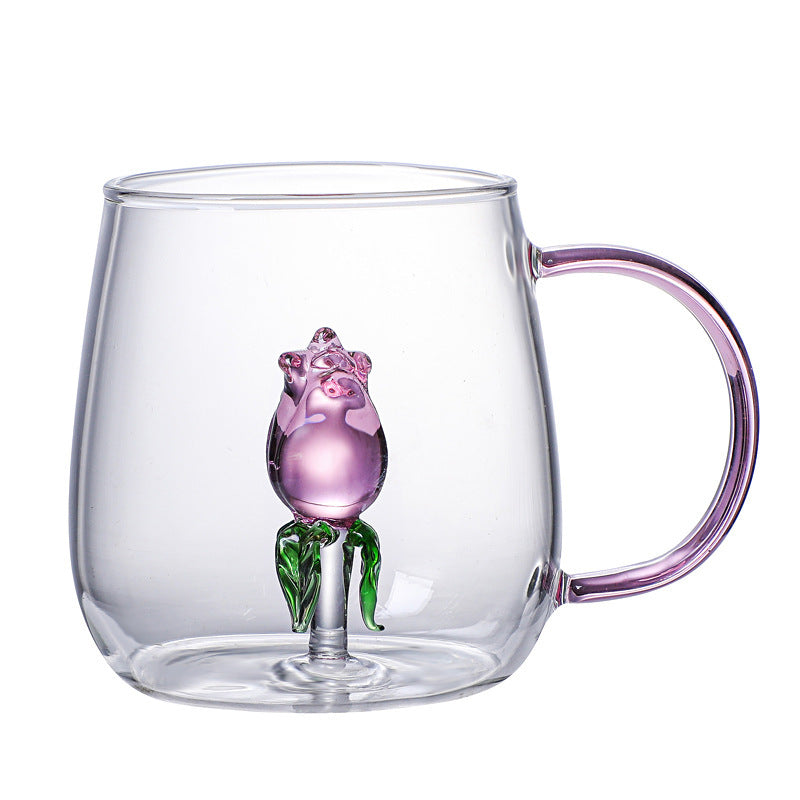 Glass Mug with 3D Accessory