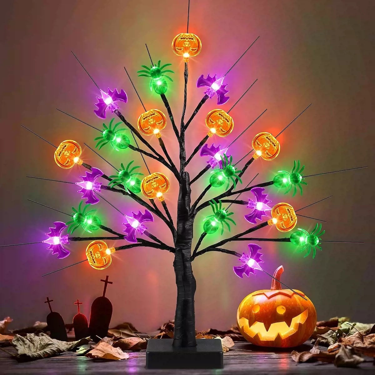 Albero luminoso LED di Halloween