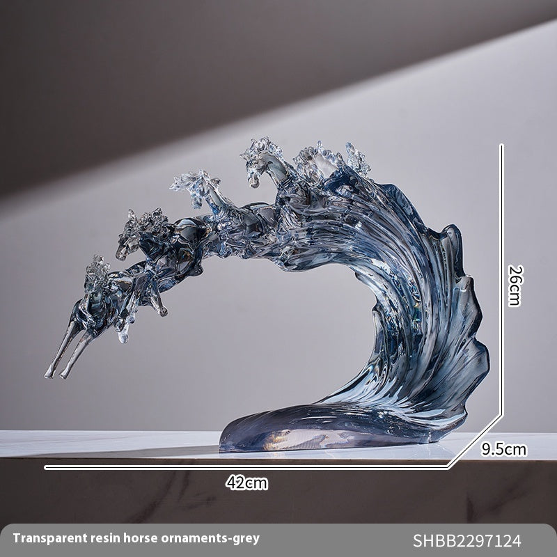 Décorations d'intérieur en forme de vague