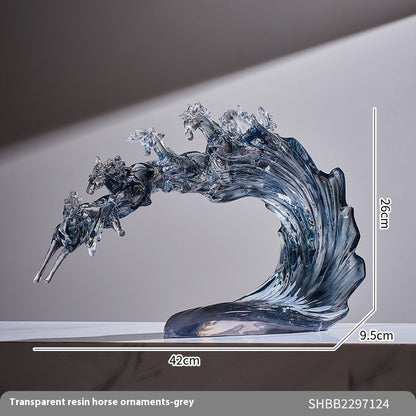 Décorations d'intérieur en forme de vague