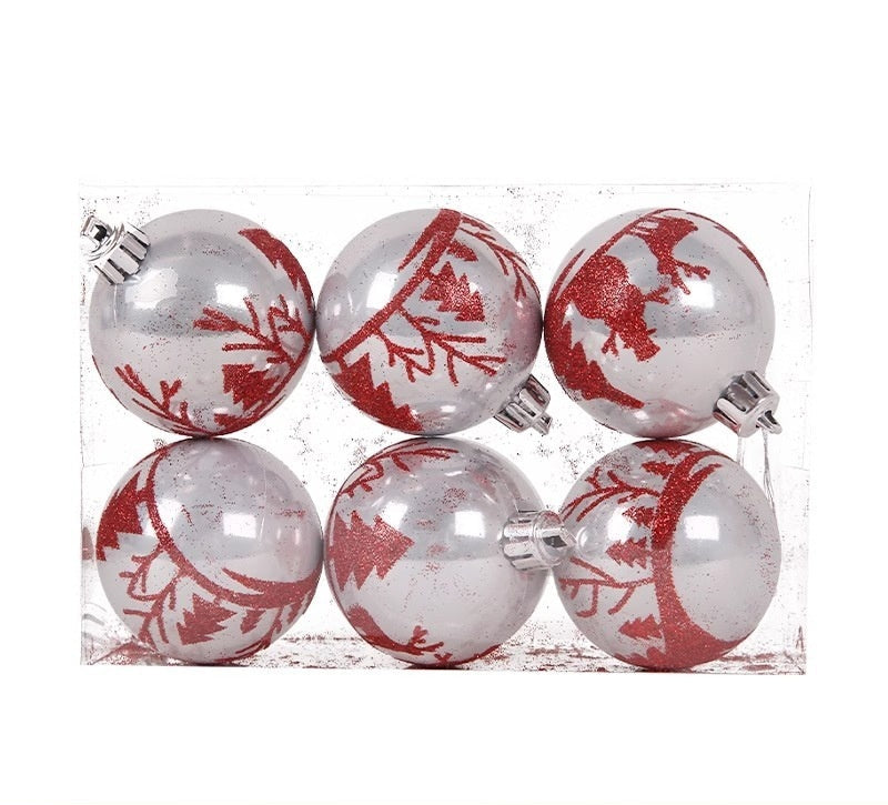 Decorazioni Natalizie-Sfere Rosse per Albero di Natale