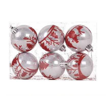 Decorazioni Natalizie-Sfere Rosse per Albero di Natale