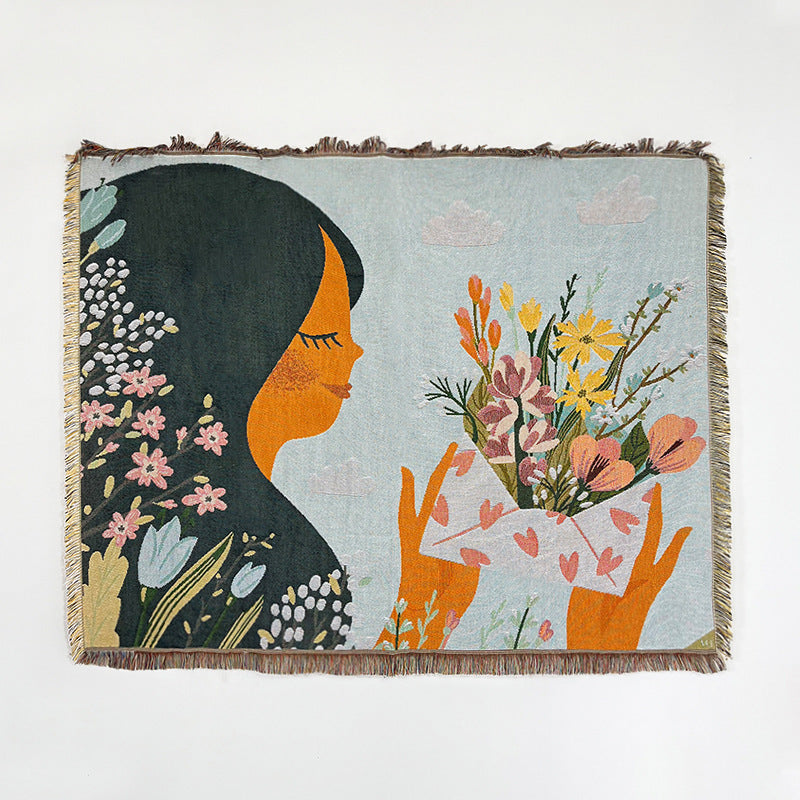 Tropical style plaid