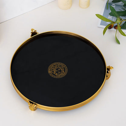 Décorations de plateaux en verre