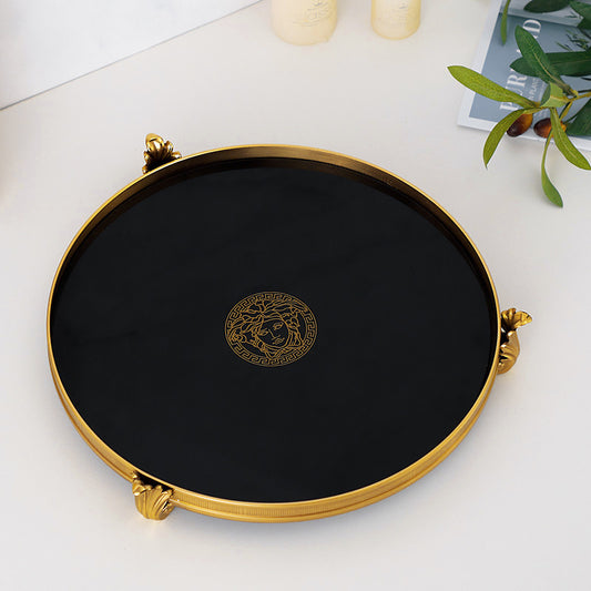 Decorazioni vassoio in vetro