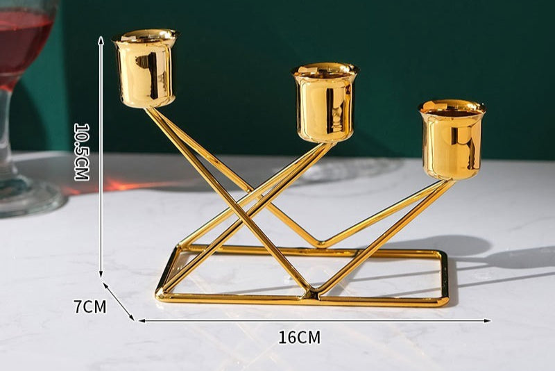 Ornamenti portacandele in ferro