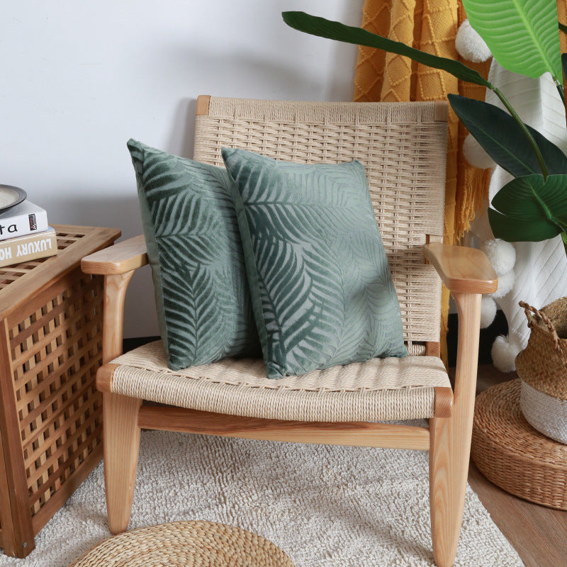 Cotton and linen pillowcase