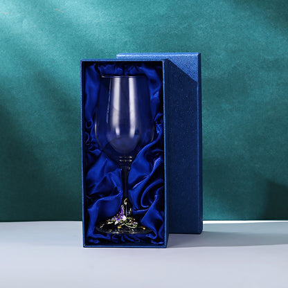 Crystal Goblet with Flower