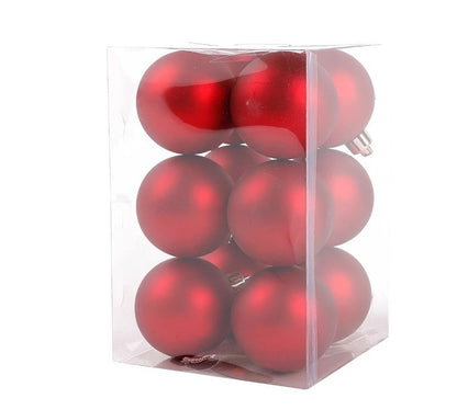 Decorazioni Natalizie-Sfere Rosse per Albero di Natale