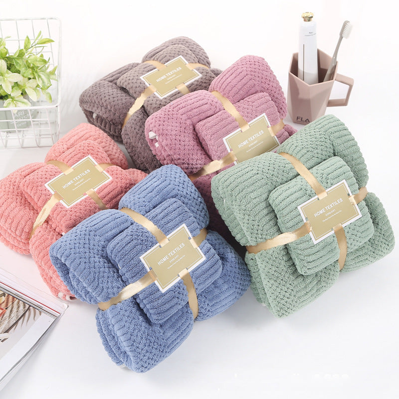 Asciugamani in Velluto di Pile Corallo