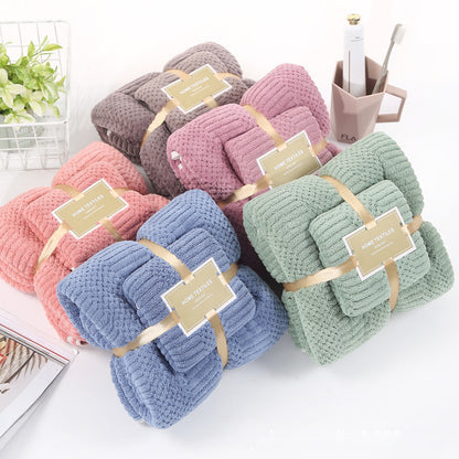 Asciugamani in Velluto di Pile Corallo