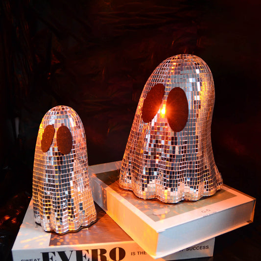 Decorazione Fantasma in mosaico argento