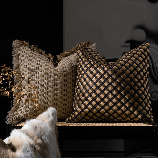 Cuscino intrecciato